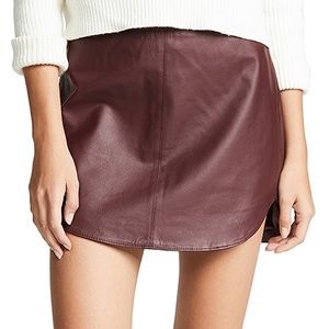 BB Dakota Conrad Leather Skirt